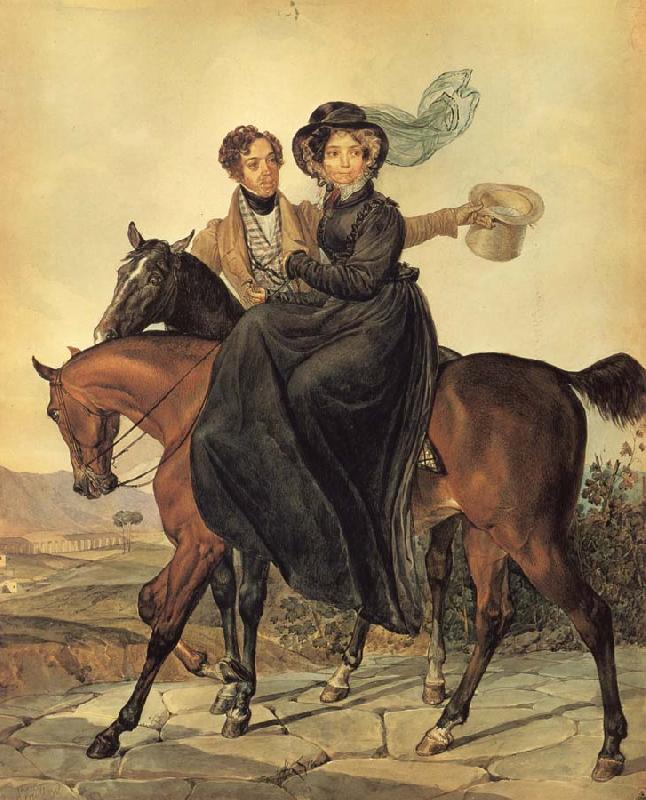 Karl Briullov Portait of Kirrill and Maria Naryshkin